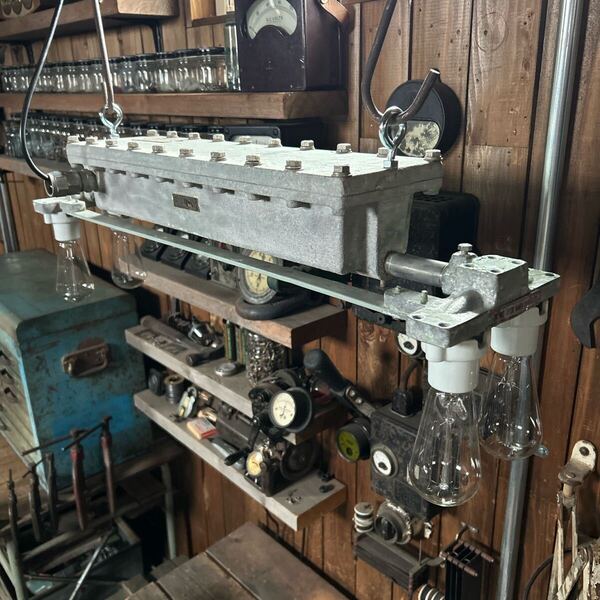 (906)即決!送料込み!チューブランプ カスタム インダストリアル 工業系 工場 ガレージ アトリエ ビンテージ アンティーク 蛍光灯 LED