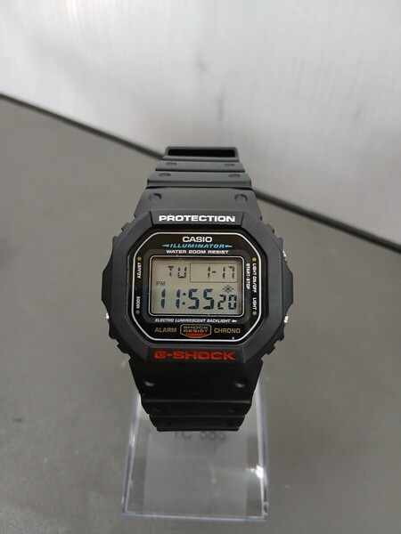 G-SHOCK カシオ 稼働品 DW-5600E ベゼル ベルト新品 赤白 CBXカラー
