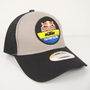 【新品・送料無料】65 レッドブル KTM 曲ツバ メッシュ REDBULL レッドブル 刺繍 キャップ 帽子 レーシング