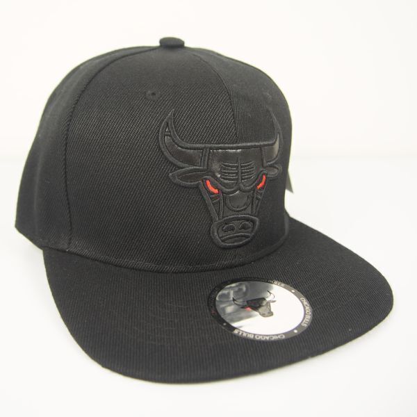 【新品・送料無料】69 BULLS NBA 黒/レザー調 ロゴ 刺繍 ワッペン キャップ 帽子 シカゴブルズ
