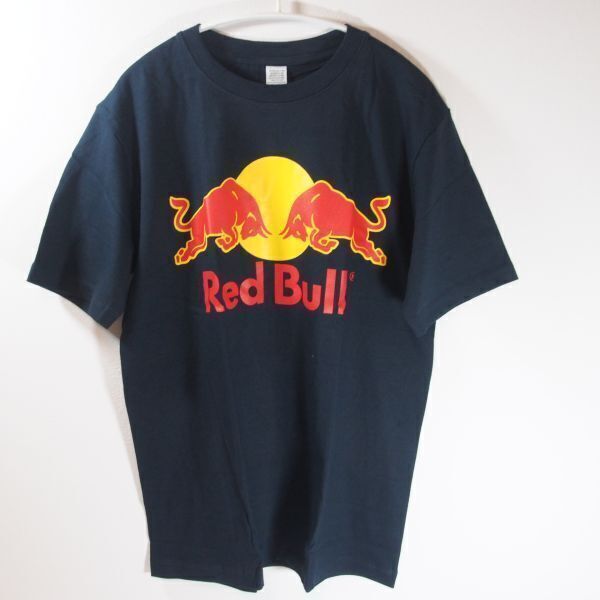 【新品・送料無料】RedBull レッドブル プリント ロゴ Tシャツ 紺 ネイビー Lサイズ ロゴTシャツ レーシング