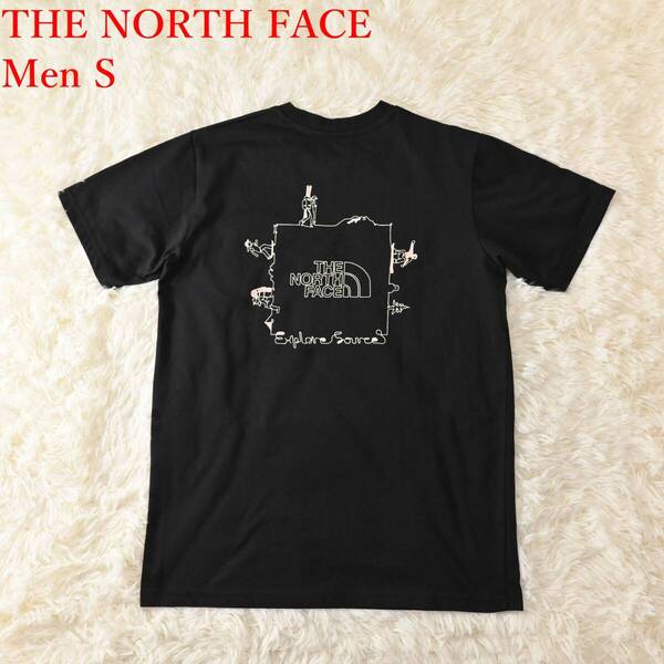 X4 Men S THE NORTH FACE ノースフェイス 黒 ロゴ 半袖Tシャツ