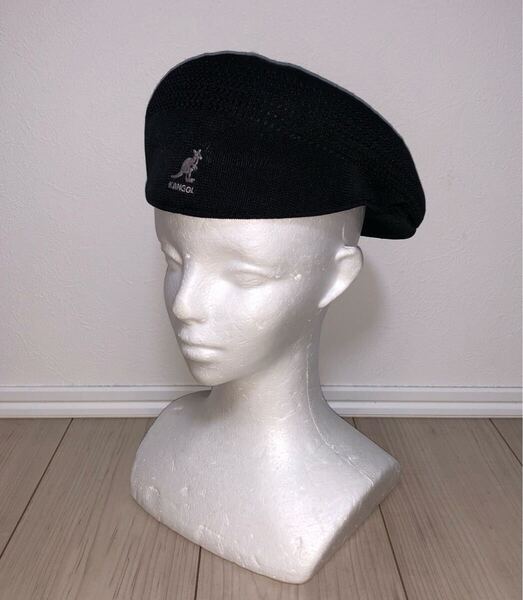 KANGOL Tropic 504 Ventair 0290BC M カンゴール トロピック ベントエアー ハンチングキャップ ベレー帽 ハンチング ブラック 黒 男女兼用