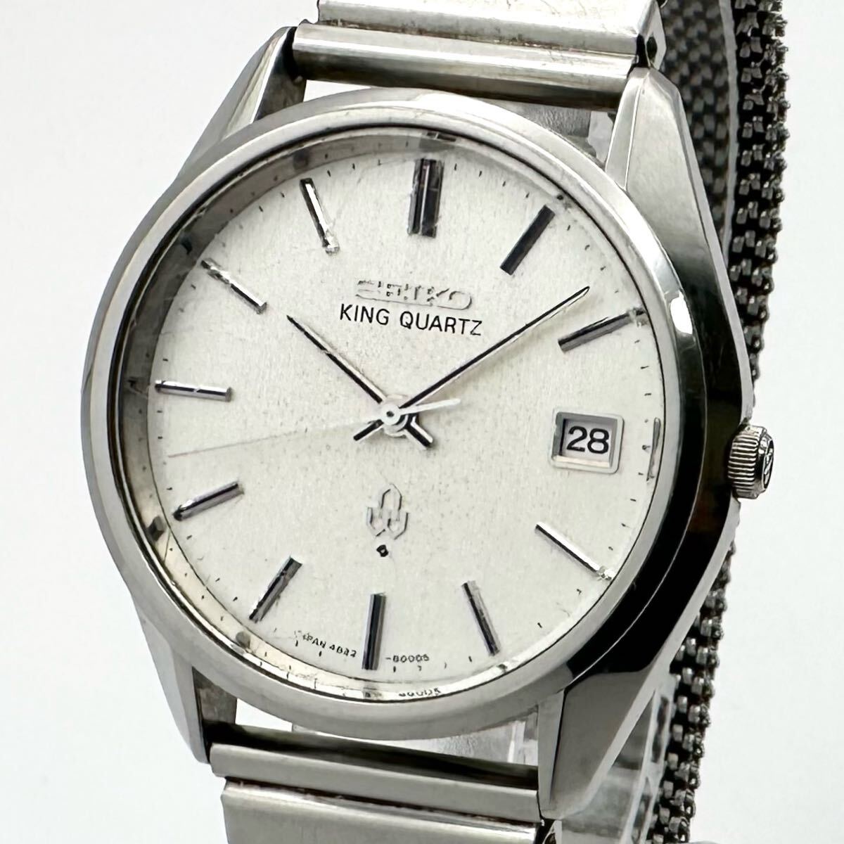 超美品 SEIKO KING QUARTZ デイト腕時計 4822-8000 Yahoo!オークション -「4822-8000」の落札相場・落札価格