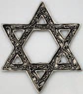 AzureGreen Star of David Talisman 調和とバランス: 天と地、男性と女性、光と闇