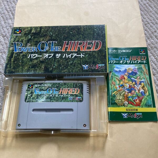 送料無料 SFC スーパーファミコン パワーオブザハイアード 箱 説明書付 POWER OF THE HIRED SFCソフト SUPER FAMICOM スーファミ
