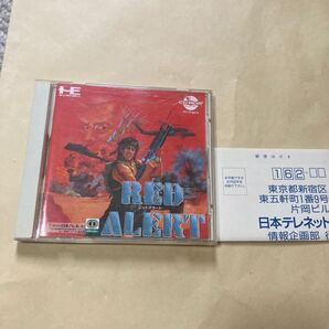 送料無料 PCE PCエンジン レッド・アラート ハガキ付き RED ALERT PC Engine HE system CD・ROM2 ソフト