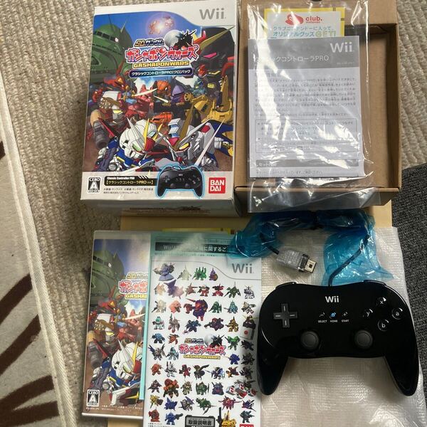 送料無料 Wii SDガンダム ガシャポンウォーズ クラシックコントローラPRO クロ パック NINTENDO 任天堂 ウィー Wiiソフト GASHAPON WARS