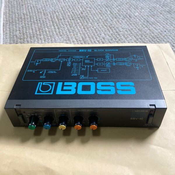 送料無料 BOSS RRV-10 DIGITAL REVERB ボス デジタルリバーブ エフェクター 日本製 Made in japan リバーブ ハーフラック ビンテージ