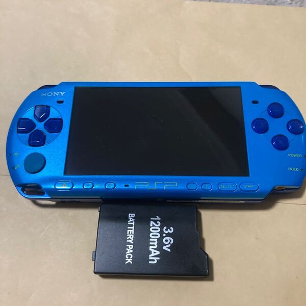 送料無料 PSP PSP-3000 本体 バッテリー付 スカイブルー プレイステーションポータブル PSP-3000SB PSP3000 PlayStation Portable