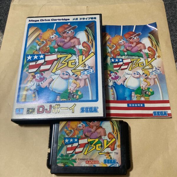 送料無料 MD メガドライブ DJボーイ 箱 説明書付き SEGA MEGADRIVE MEGA DRIVE セガ DJ BOY