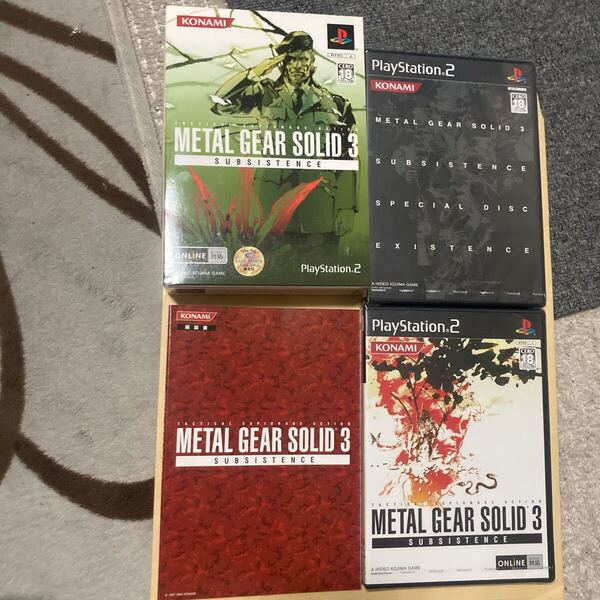 送料無料 DISK未開封 PS2 METAL GEAR SOLID 3 SUBSISTENCE 初回生産版 PlayStation2 プレイステーション2 メタルギアソリッド3
