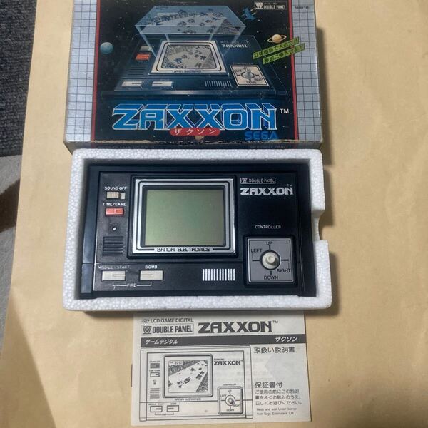 送料無料 ゲームウォッチ ザクソン 箱 説明書付き LCD ZAXXON SEGA セガ GAME WATCH BANDAI ELECTRONICS バンダイ