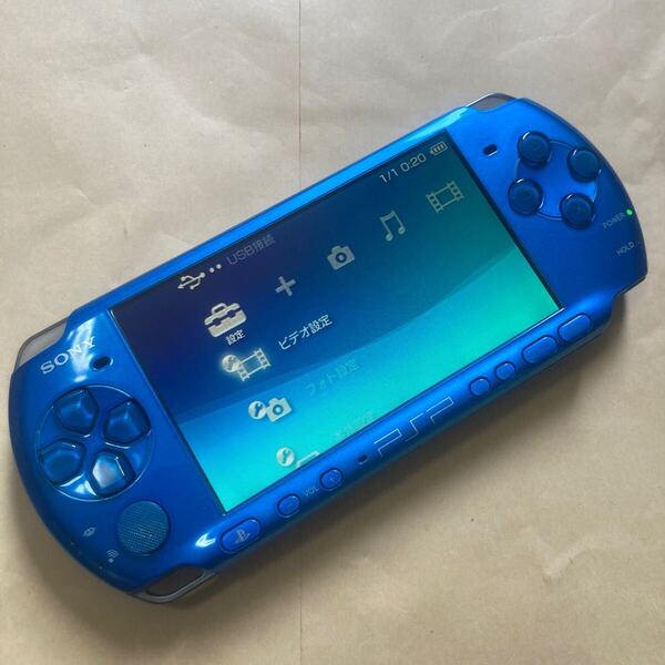送料無料 PSP PSP-3000 本体 バイブラントブルー プレイステーションポータブル PSP-3000VB PSP3000 PlayStation Portable