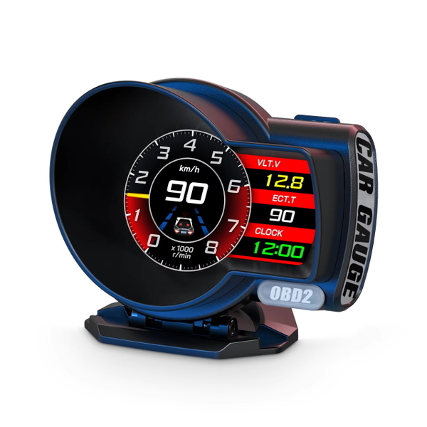 マルチメーター ヘッドアップディスプレイHUD OBD2速度計 GPS多機能追加メーター スピードメーター/タコメーター/水温/電圧/燃費&故障診断