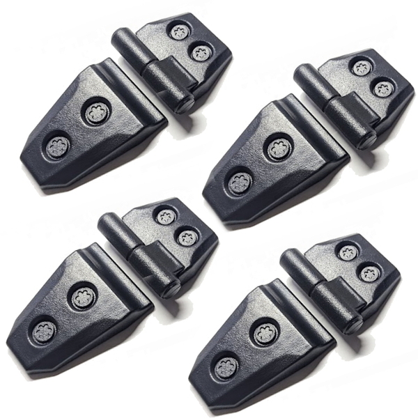 簡単ドレスアップ ダミードアヒンジ ダミーヒンジ4個 ジムニーやアトレーやハイゼットカーゴ等に jeepスタイル アウターヒンジ ボンネット