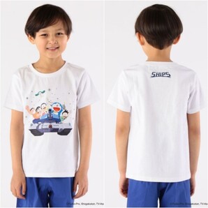 美品★SHIPS KIDS 映画ドラえもん のび太の宇宙小戦争(リトルスターウォーズ)2021 120㎝ 白 ホワイト シップス 子ども 半袖Tシャツ 110 夏