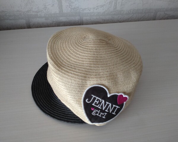 美品★SISTER JENNI サマーキャスケット 54㎝ シスタージェニィ 帽子 夏 90 100 110 120 130 140 150 女の子 キッズ ジュニア 小学生