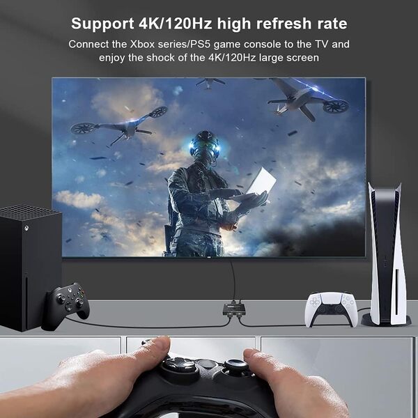使いやすい HDMI 2.1 切替器ウルトラHD 8K 高速 48Gbps 指向