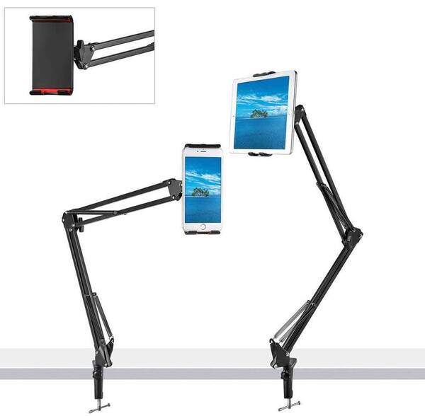 卓上でしっかり固定されるスマホスタンド タブレットやSwitchにも対応
