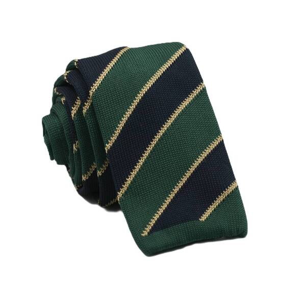 【新品】送料無料 Helios BRITISH BIAS KNIT TIE D.GREEN・ニットタイ・メンズ・ビジネス・フォーマル・カジュアル・冠婚葬祭・プレゼント
