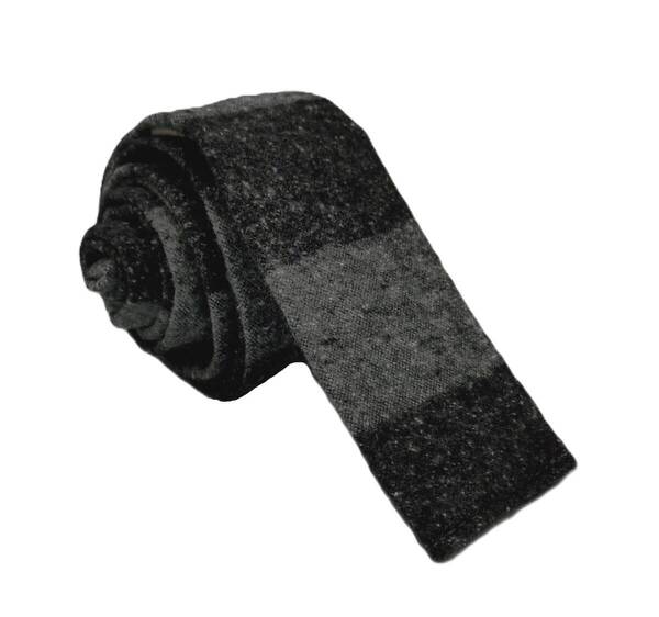 【新品】送料無料 Helios NEP BORDER TIE BLACK・日本製・ネクタイ・ナロータイ・メンズ・ビジネス・フォーマル・カジュアル・スクエア