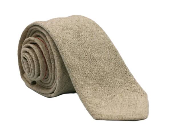 【新品】送料無料 Helios Linen Canvas Tie NATURAL・日本製・ネクタイ・ナロータイ・メンズ・ビジネス・フォーマル・カジュアル・