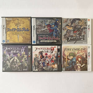 Nintendo DS 3DS ファイアーエムブレム 6本セット 新暗黒竜と光の剣 新紋章の謎 覚醒 if 暗夜王国 白夜王国 Echoes Fire Emblem