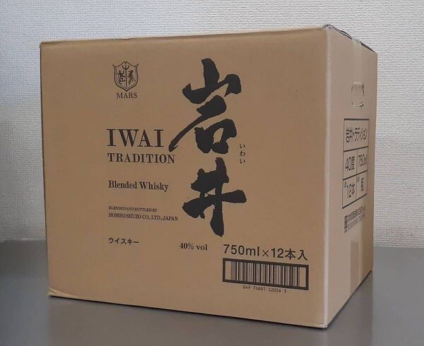 12本セット 本坊酒造 マルス 岩井ウイスキー 750ml×12本 新品・未開封 岩井
