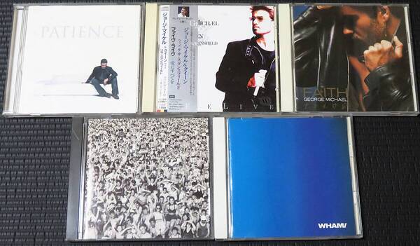 ◆George Michael◆ ジョージ・マイケル 5枚まとめて 5枚セット 5CD Faith, Listen Without Prejudice, Five Live, Patience 送料無料