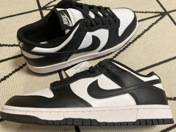 ★NIKE DUNK LOW RETRO BLACK WHITE DD1391 100 ナイキ ダンク ロー ブラック ホワイト 27.5cm 黒 白 送料無料 未使用★