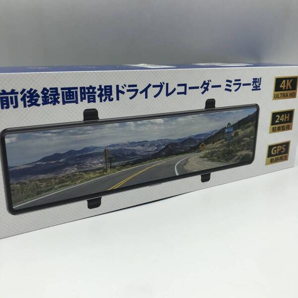 【通電確認済】ドライブレコーダー ミラー型 4K画質 ドラレコ 前後 11インチ超大画面 IMX589センサー タッチパネル式 /Y30491-L1