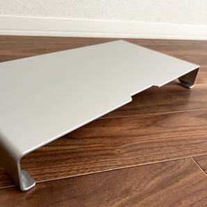 モニター台 机上台 パソコン台 モニタースタンド キーボード収納 アルミ製 幅40cm Mac