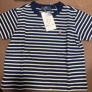 送料無料!新品タグ付 ラルフローレン 半袖Tシャツ 80cm ボーダー