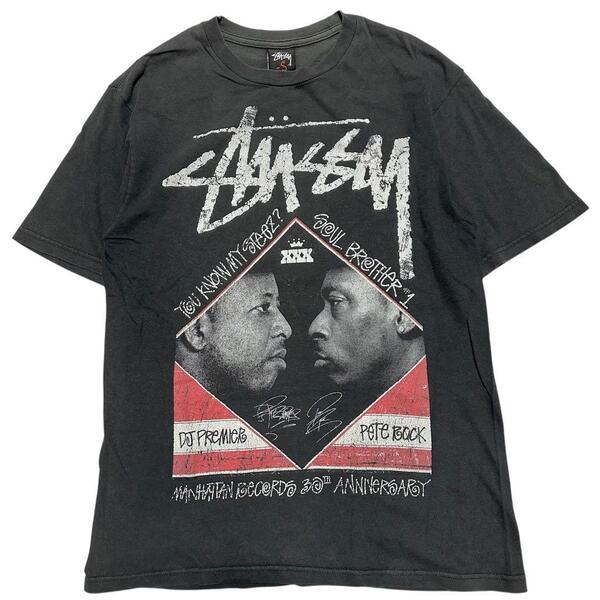 【訳あり品】STUSSY ステューシー マンハッタンレコード Tシャツ