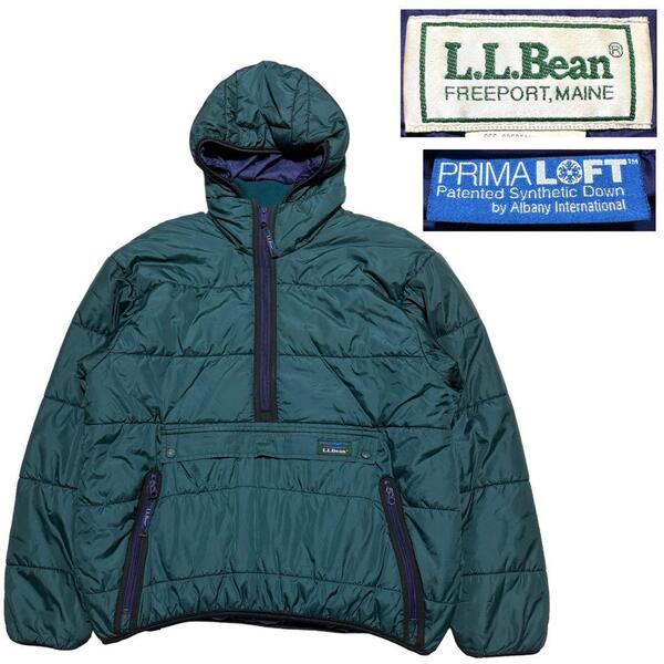 【80s】米国製 LL Bean エルエルビーン プリマロフト アノラック 化繊ダウン MADE IN USA