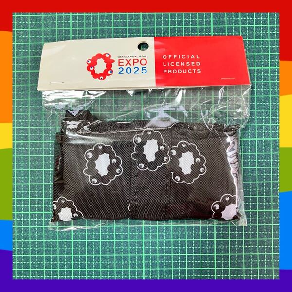 ミャクミャク エコバッグ モノグラム ブラック 完売品 大阪関西万博EXPO2025 グッズ 送料込み