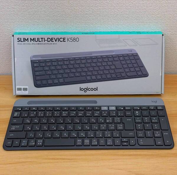 Logicool ワイヤレスキーボード K580GR ※一部機能不良