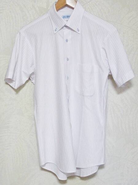 i-shirt Cool アイシャツ 半袖 ボタンダウン ドレスシャツ 39 ホワイト 完全ノーアイロン 接触冷感 吸汗速乾 ストレス軽減