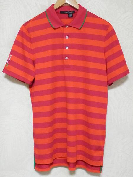 RLX ラルフローレン 半袖ポロシャツ メンズ Mサイズ ボーダー ストレッチ スポーツ ゴルフウェア RALPH LAUREN