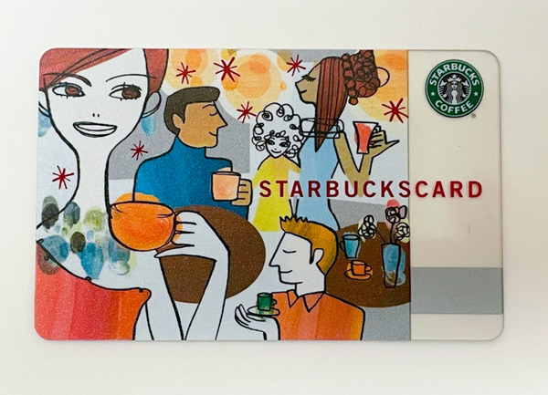 STARBUCKS CARD スターバックスカード 2009年 PIN未削り スタバカード 国内 旧ロゴ パーティー 2004年 クリスマス 北米 SKU 011003608