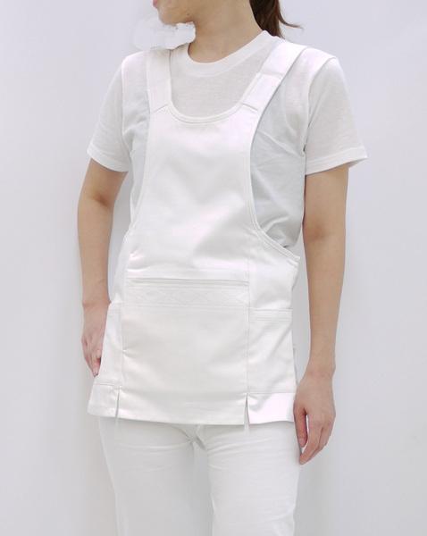 新品 白 ★3L(2XL) 江戸腹 腹掛け(胸当て) 祭り (男女兼用) 祭華(サイカ)高級綿 4カ所ポケット多機能 だんじり よさこい 前当て 胸掛