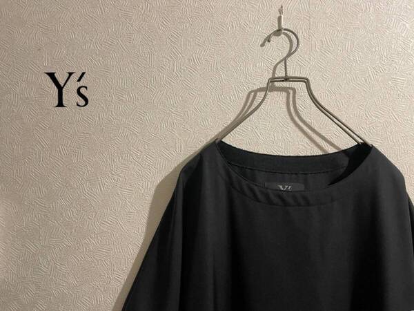 ◯ Y's Yohji Yamamoto カットアウト ワンピース / ワイズ ヨウジヤマモト ギャバジン ウール 半袖 ブラック 黒 3 Ladies #Sirchive