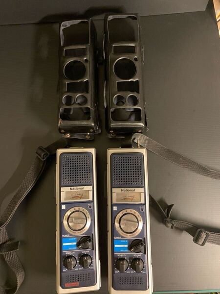 通電のみ確認 National ナショナル RJ-480D 500mW 8ch CB無線機 CBトランシーバー 市民ラジオ 2台セット 現状品