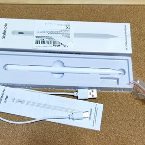 スタイラスペン K-2260 ユニバーサルタイプ ホワイト 替え芯付
