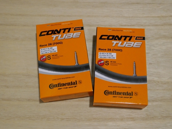CONTINENTAL Race 28 コンチネンタル 700×20-25C 42mm チューブ 2本セット