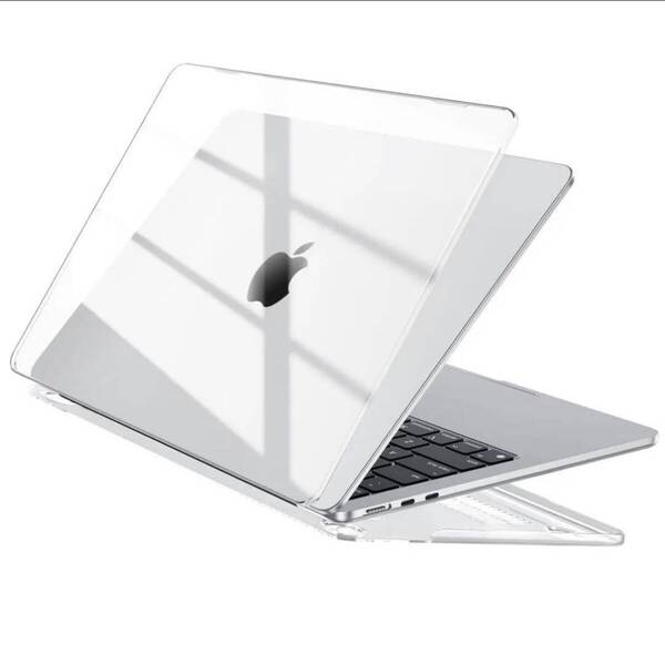 MacBook Air 13インチケース【M3/M2】2024 2023 2022リリースA3113 A2681 チップ 付き - クリスタルクリア