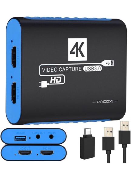 キャプチャーボード switch対応 4K パススルー 1080P 60FPS