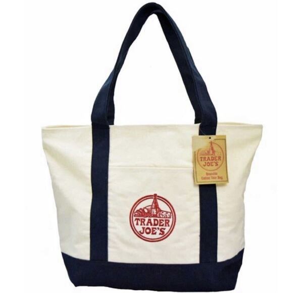 送料無料■新品未使用■Trader Joe's トレーダージョーズ トレジョ■エコバッグ■トートバッグ■キャンバス生地■