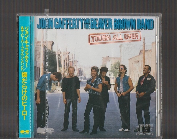 即決 新品未開封 巻き込み帯 JOHN CAFFERTY ジョン・キャファティ TOUGH ALL OVER 傷だらけのヒーロー D32Y0034 国内初期3200円盤CD 巻込帯